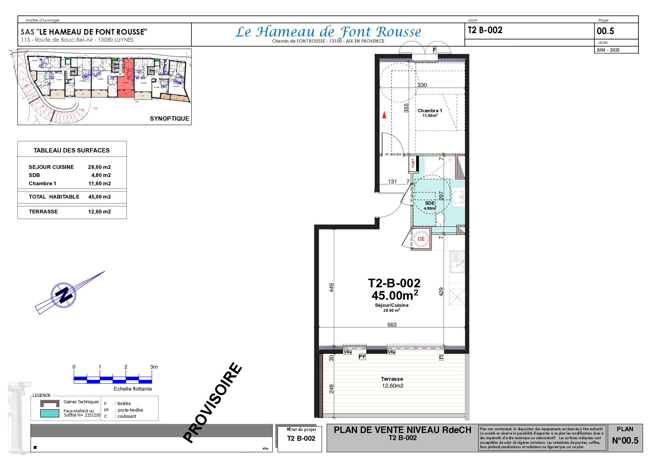 Plan T2 B002