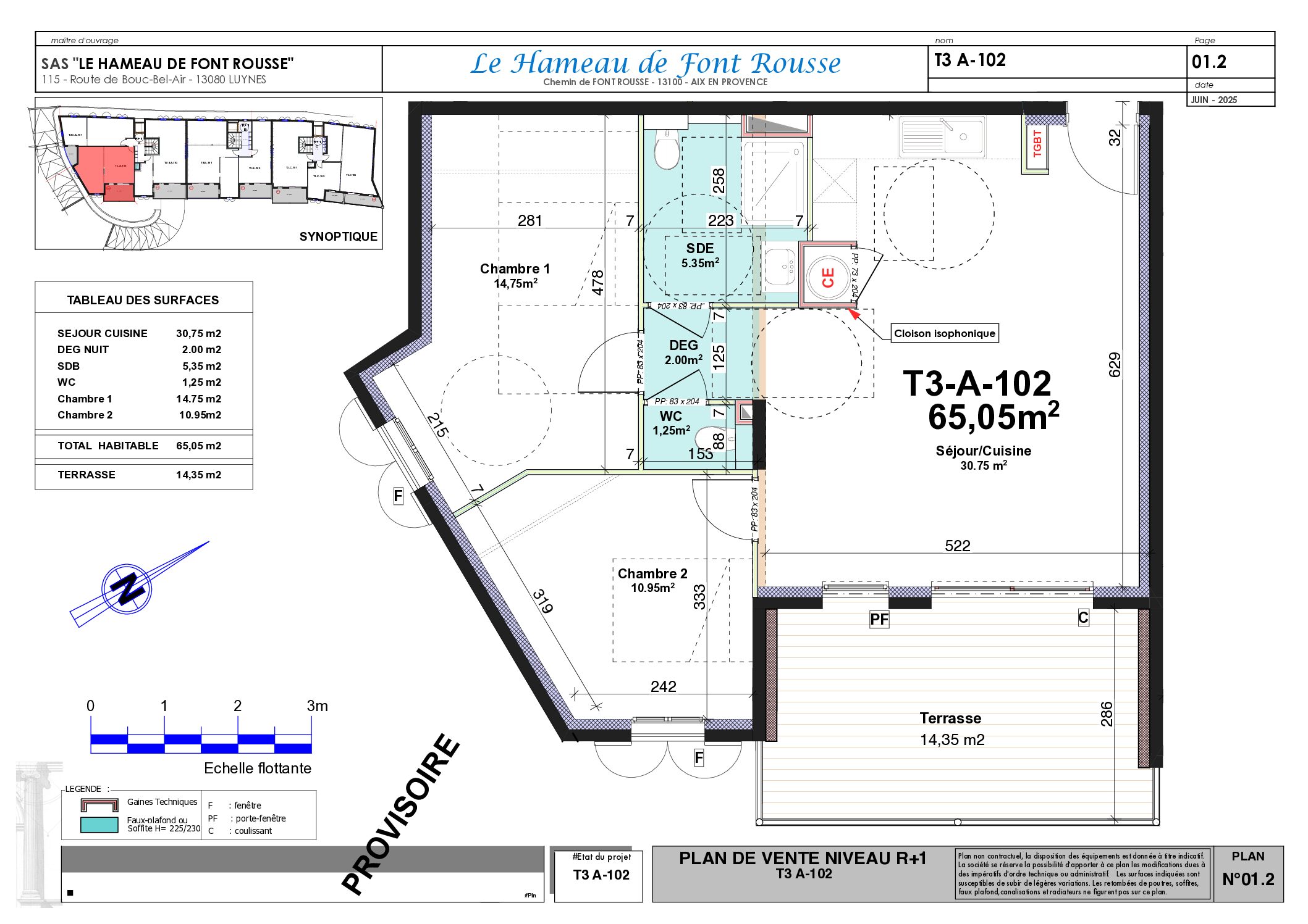 Plan T3 A102