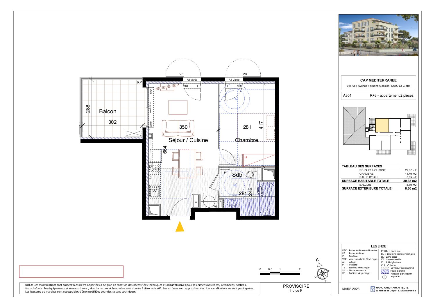 Plan T2 A301
