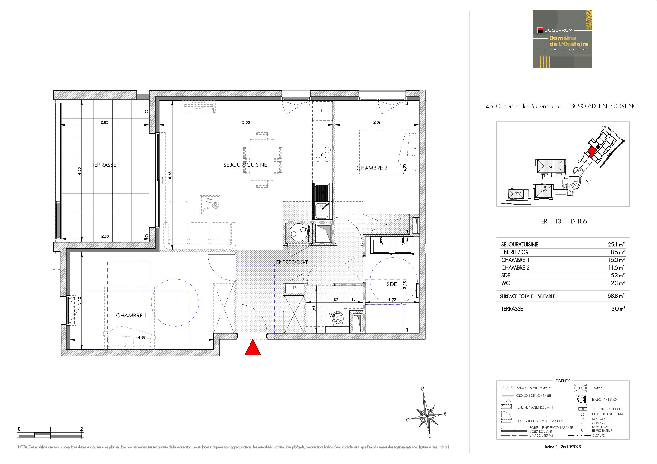 Plan T3 D106
