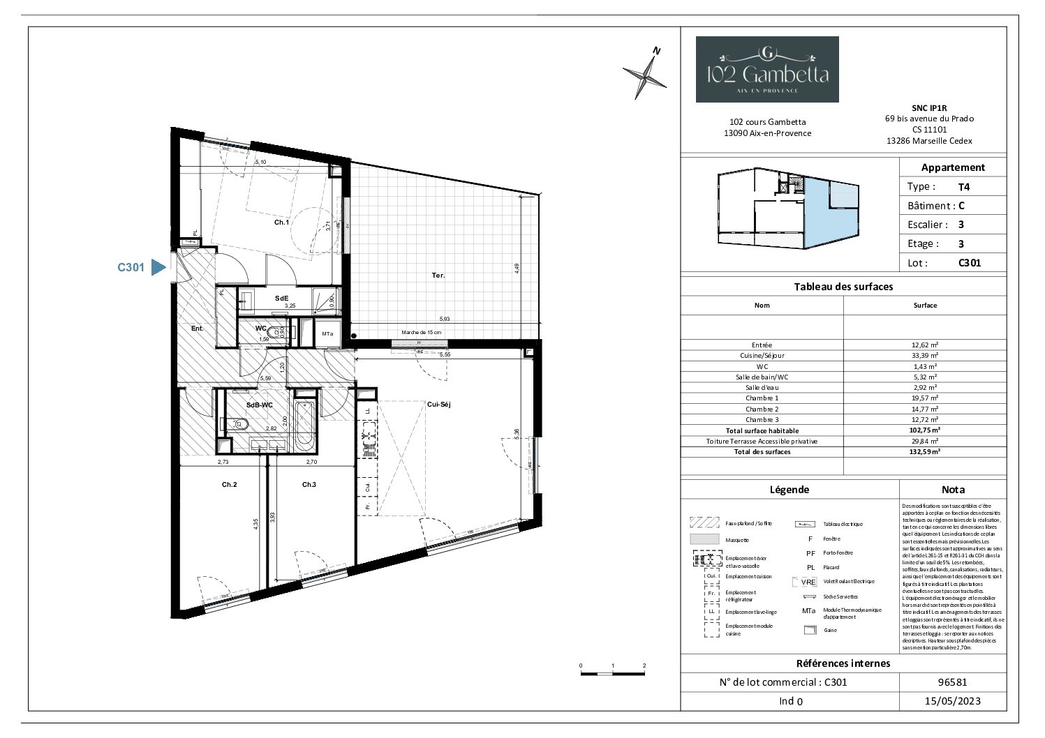 Plan T4 C301