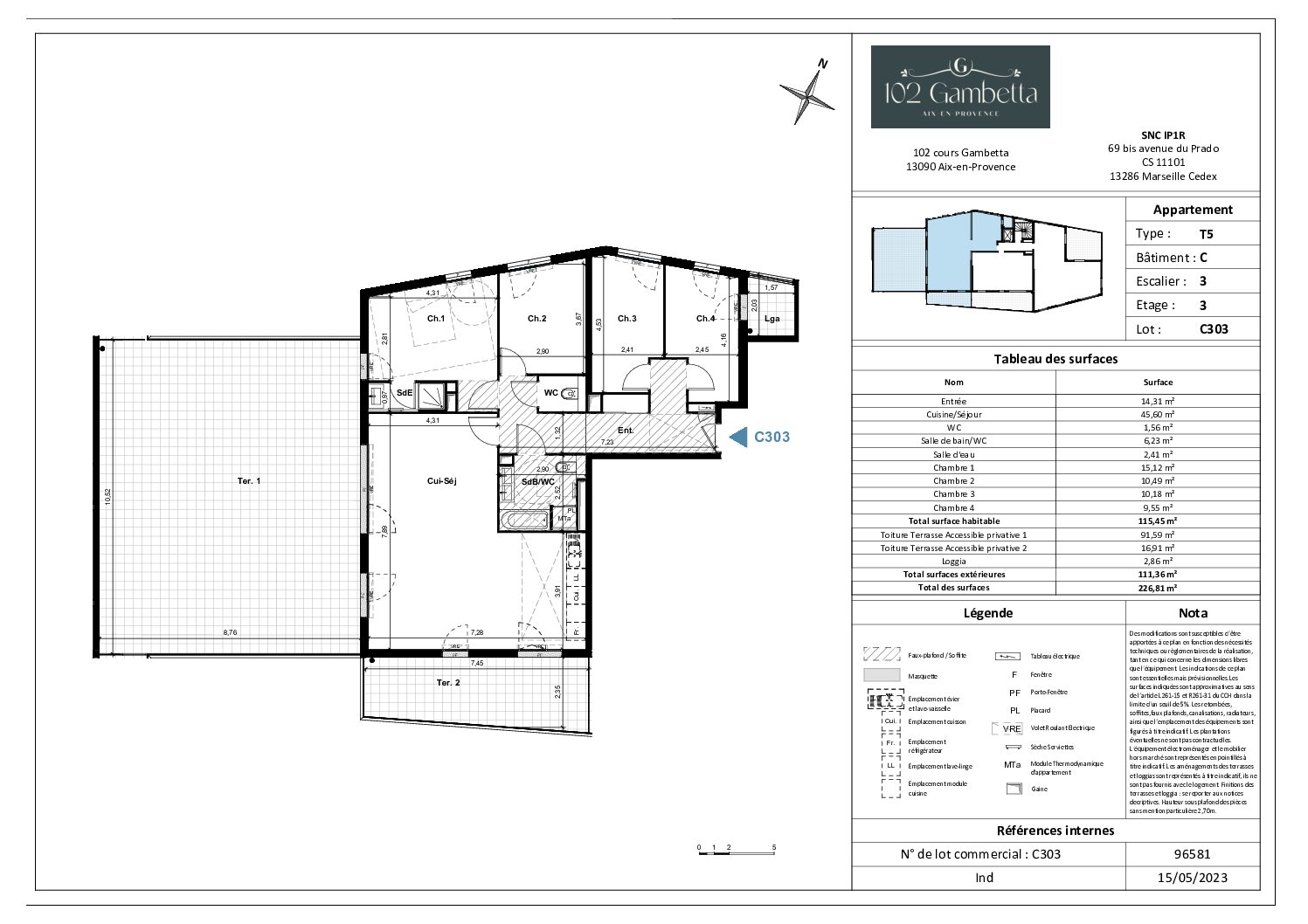 Plan T5 C303